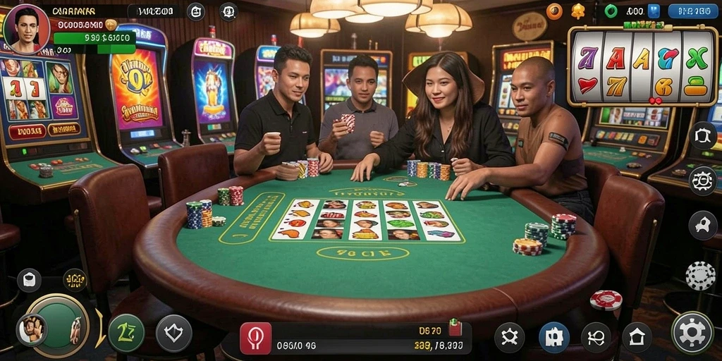 Tampilan mesin slot yang menarik dan menyenangkan.