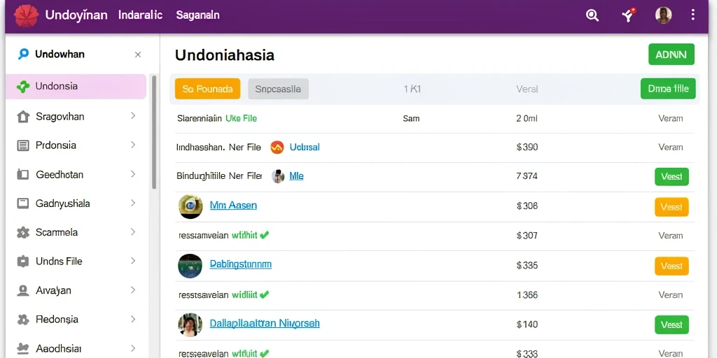 Tampilan antarmuka yang intuitif dan mudah digunakan.