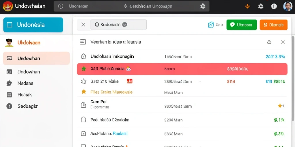 Tampilan antarmuka yang sederhana dan menarik.