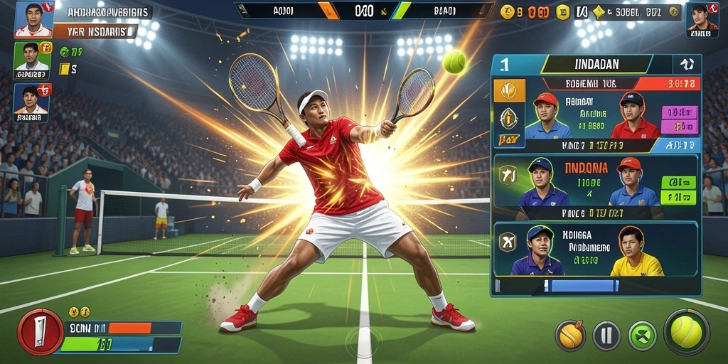 Tampilan utama game MEGAIDR dengan desain yang menarik.