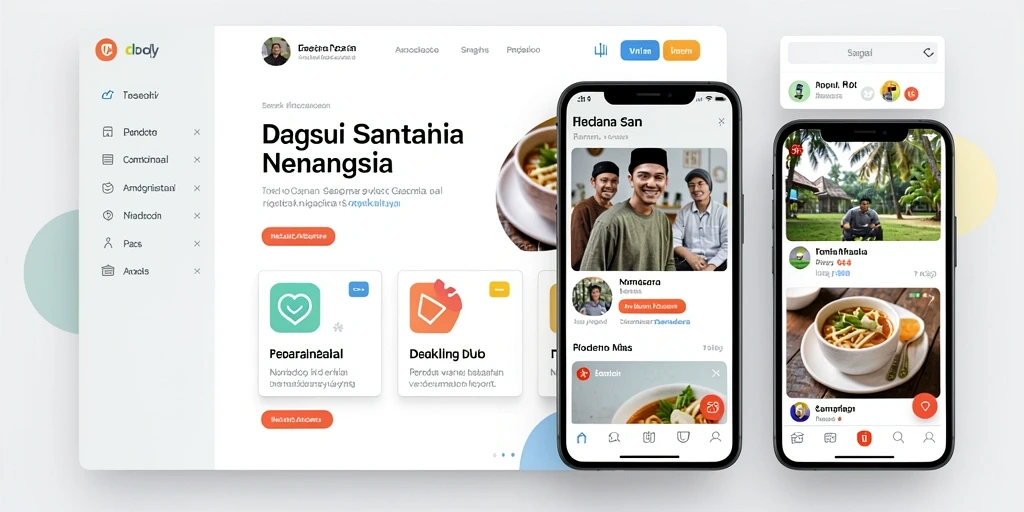 Tampilan antarmuka yang modern dan menarik.